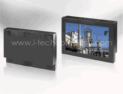 Chassis, 12" LCD monitor, 1280x800, LED 350 nits, VGA input with IR Touch (Model: ECHW1210-IR)