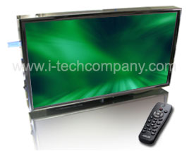 Digital Signage All-in-one Media player, 23.6" Widescreen diagonal screen, 20 1/2"x11 3/4" display area, 1080i resolution, 24 bits, (Model: BBD2400HD)