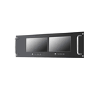 Dual Display Rack Mount w 7" LCD Monitor, 1024x600 LED-200nits, VGA, HDMI, DP, 12VDC-IN w/ Adapter