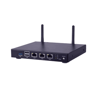 Economical Box PC SFF MES Thin Client Gateway with Intel Celeron N2807 SoC and Rich I/O (Model: LPC3337)