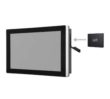 21.5" (1920*1080) Bezel-Free P-cap Panel PC, Skylake-U i7-6600U, DC 9~36V, IP65 Aluminum Front Bezel, Removable 2.5" HDD Tray (Excluding -20C cold Start),1920*1080. Brightness 300nits, Viewing 89/89/89/89 Wide Temp -20~60C No Memory, Storage and OS. Est.Shipping Weight and Dimensions:67.2*21.2*52cm 14.8KG/pc