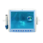 Fanless 12.1" XGA LED backlight, Resistive Touch Medical Panel PC, AMD Dual core T40E 1.0GHz CPU, IP-65 Compliant Front Panel. No WiFi available (Model: VMPC1210AM)