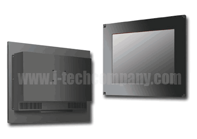 Flush Mount 12.1" LCD monitor, 1024 x 768, LED 450 nits, VGA input, WT(-30~70?) (Model: EFM1210AWT)