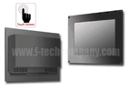Flush Mount 12.1" LCD monitor, 1024 x 768, LED 450 nits, VGA input, WT(-30~70?)with Projective Capacitive Touch (1-2mm) USB Controller (Model: EFM1210AWT-PCT)