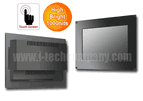 Flush Mount 12" Wide LCD monitor, 1280 x 800, LED 1000 nits, VGA inputwith Projective Capacitive Touch (1-2mm) USB Controller (Model: EFMW1200HB2-PCT)