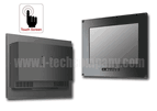 Flush Mount (OSD front) 12.1" LCD monitor, 800 x 600, LED 250 nits, VGA input with Projective Capacitive Touch (1-2mm) USB Controller (Model: EFMF1210-PCT)