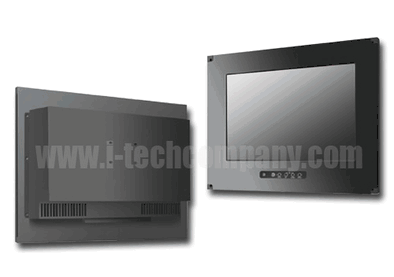 Flush Mount (OSD front) 15.4" Wide LCD monitor, 1280 x 800, LED 400 nits, VGA input, WT(-30~80?) (Model: EFMFW1540WT)