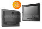 Flush Mount (OSD front) 23.1" LCD monitor, 1600 x 1200, LED 700 nits, VGA input (Model: EFMF2310HB)