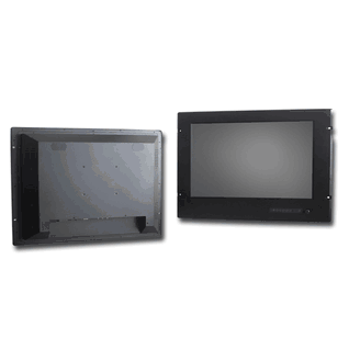 Front IP65 21.5" Wide Marine Bridge Display Monitor 1920 x 1080 1000nits, HDMI, VGA, composite video, audio input, IEC60945 certificated Front hyper dimming knob control backlight brightness from nearly 0%-100% Internal Power Adapter , 100-240V AC Input +5-wire Resistive Touch Screen USB controller  (Model: AMARW2150HB-TR)