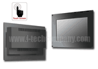 Front IP65 Flush Mount 12" Wide LCD monitor, 1280 x 800, LED 350 nits, VGA inputwith Projective Capacitive Touch (1-2mm) USB Controller (Model: EFMW1200-IP-PCT)