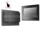 Front IP65 Flush Mount 19" Wide LCD monitor, 1440 x 900, LED 250 nits, VGA inputwith Projective Capacitive Touch (1-2mm) USB Controller (Model: EFMW1900-IP-PCT)