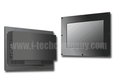 Front IP65 Flush Mount 21.5" Wide LCD monitor, 1920 x 1080, LED 250 nits, VGA input (Model: EFMW2150-IP)