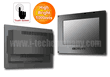 Front IP65/NEMA4 Flush Mount (OSD front) 12" Wide LCD monitor, 1280 x 800, LED 1000 nits, VGA input, WV(176/176) and WT(-15~70?) with Projective Capacitive Touch (1-2mm) USB Controller (Model: EFMFW1210HB2WVWT-IP-PCT)