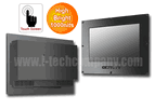 Front IP65/NEMA4 Flush Mount (OSD front) 17.3" Wide LCD monitor, 1920 x 1080, LED 1000 nits, VGA input with Projective Capacitive Touch (1-2mm) USB Controller (Model: EFMFW1730HB2-IP-PCT)