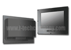 Front IP65/NEMA4 Flush Mount (OSD front) 18.5" Wide LCD monitor, 1366 x 768, LED 250 nits, VGA input (Model: EFMFW1850-IP)