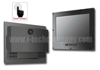 Front IP65/NEMA4 Flush Mount (OSD front) 23.1" LCD monitor, 1600 x 1200, LED 400 nits, VGA input with Projective Capacitive Touch (1-2mm) USB Controller (Model: EFMF2310-IP-PCT)