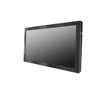 Front Water and Dust Proof IP65/NEMA 4 with IP65 Solid Back Housing Except I/O. Rear OSD Industrial Chassis/Wall Mount Heavy Duty Metal Housing 42" LCD Monitor, 1920 x 1080, 450nits  VGA + DVI + HDMI Input with Tempered Clear Glass, Speakers