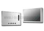 Full IP66/NEMA4X Stainless Steel Chassis Mount 12" Wide LCD monitor, 1280 x 800, LED 400 nits, VGA input, wide viewing angle (Model: ECH6-W1210WV)