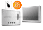 Full IP66/NEMA4X Stainless Steel Chassis Mount 6.5" LCD monitor, 640 x 480, LED 1000 nits, VGA input with Projective Capacitive Touch (1-2mm) USB Controller (Model: ECH6-0650HB2-PCT)