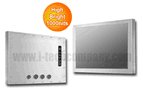 Full IP66/NEMA4X Stainless Steel Chassis Mount 8.4" LCD monitor, 800 x 600, LED 1000 nits, VGA input (Model: ECH6-0840HB2)
