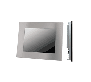 NEMA4 15" Stainless Steel Panel Mount LCD Monitor Bezel) Native Resolution XGA (1024x768, 4:3 Aspect Ratio) 400nits, Video Input DVI, DisplayPort, DC Power Models  9.6 to 36.6 VDC, 2.5 to 0.65 A, Class 2 or SELV/LPS, +Resistive Touch Screen, Rated for HazLoc - AC Power Class I, Division 2 for Groups A, B, C, D; Class II, Division 2 for Groups F, G; Class III; Temp Code T4A
