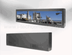 Industrial Chassis/Wall Mount Metal Housing, Stretched/Super Wide 15.1" LCD monitor, Resolutions 1280 x 248, 300 nits  VGA Input, Side OSD (Model: ECHS1510)