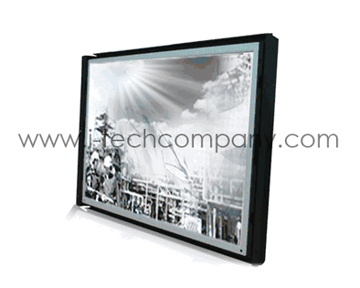 Industrial Open Frame Metal Housing High Brightness Wide 19"  LCD  1440x900  1500nits, 800:1, 80/80/80/80, Power Consumption 35W  with  VGA  and DVI input  (Model: YOPW1900HB)