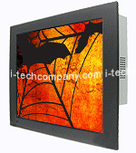 Intel Celeron 19" Panel Mount LCD with Industrial Fanless PC Computer SBC. (Model:WPMFCW1900M1-I)