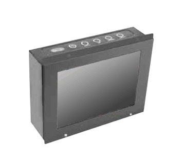 IP65 Chassis Mount 10.1" Wide LCD monitor, 1280 x 800, LED 1000 nits, VGA input with 10 points Projective Capacitive Touch (1-2mm) USB Controller (Model: EOPPW1010AHB-PCT10)