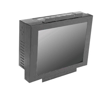 IP65 Chassis Mount 12.1" LCD monitor, 800 x 600, LED 450 nits, VGA input, WV(178/178), WT(-30C~70C) with 10 points Projective Capacitive Touch (1-2mm) USB Controller (Model: EOPP1210WVWT-PCT10)