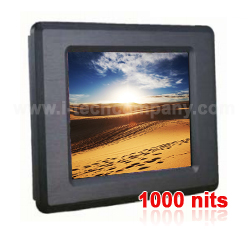 IP65/NEMA4 Panel Mount (Aluminum-6mm), 8.4 " LCD monitor LED VGA + DVI Input, Rear OSD including rear Clamp mount/VESA Mount,rear OSD, 4 wire resistive touch with USB controller
