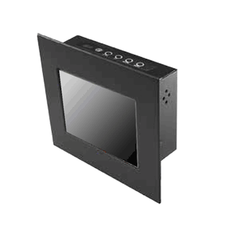 IP65 Panel Mount 10.1" Wide LCD monitor, 1024 x 600, LED 200 nits, VGA input 10 points Projective Capacitive Touch (1-2mm) USB Controller (Model: EPPMW1010-PCT10)