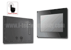 IP66 Flush Mount (OSD back) 12" LCD monitor, 1024 x 768, LED 200 nits, VGA input with Projective Capacitive Touch (1-2mm) USB Controller (Model: EFPM6-1210A-PCT)