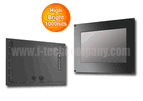 IP66 Flush Mount (OSD back) 21.5" LCD monitor, 1920 x 1080, LED 1000 nits, VGA input (Model: EFPM6-W2150HB2)