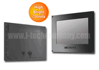 IP66 Flush Mount (OSD front) 15" LCD monitor, 1024 x 768, LED 700 nits, VGA input, WT(-15oC ~ 65oC) & WV(170o /170o) (Model: EFPMF6-1500HBWVWT)