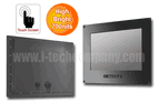 IP66 Flush Mount (OSD front) 15" LCD monitor, 1024 x 768, LED 700 nits, VGA input, WT(-15oC ~ 65oC) & WV(170o /170o) with Projective Capacitive Touch (1-2mm) USB Controller (Model: EFPMF6-1500HBWVWT-PCT)