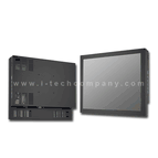 IP66 Front Military Grade Rugged Chassis Mount, 19" LCD monitor, 1280x1024, LED-250 nits, WV(178/178), VGA HDMI DVI, AC-IN w/ Built-in Power, Comply MIL-STD-810G Vibration and shock. (Model: EMCM1900WV)