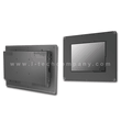 IP66 Military Grade Rugged Flush mount, 12.1" LCD monitor, 1024x768, LED-1000 nits, VGA HDMI DVI, AC-IN w/ Built-in Power, Comply MIL-STD-810G Vibration and shock, Power comply MIL-STD-1275D. (Model:EMF1210XHB)