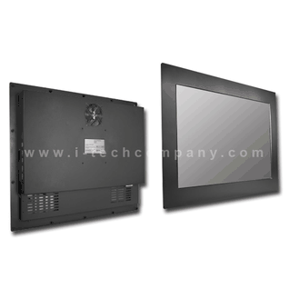 IP66 Military Grade Rugged Panel Mount, 23.1" LCD monitor, 1600x1200, LED-700 nits, VGA HDMI DVI, AC-IN w/ Built-in Power, Comply MIL-STD-810G Vibration and shock, Power comply MIL-STD-1275D. (Model: EMPM2310HB)