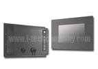 IP66 Panel Mount (OSD rear) 10.1" Wide LCD monitor, 1280 x 800, LED-200nits, VGA input, w/o-Speaker, w/Ext. Adapter, IP66 cables (Model: EPM6-W1010A)
