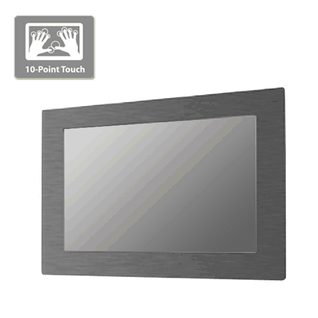 IP66 Panel Mount (OSD rear) 21.5" LCD monitor, 1920 x 1080, LED-250nits, VGA input, WV(178/178), w/o-Speaker, w/Ext. Adapter, IP66 cables with 10 points Projective Capacitive Touch (1-2mm) USB Controller (Model: EPM6-W2150WV-PCT10)