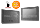 IP66 Panel Mount (OSD rear) 26" LCD monitor, 1366 x 768, LED 1000 nits, VGA input, w/o-Speaker, w/ Ext. Adapter, IP66 cables with Projective Capacitive Touch (1-2mm) USB Controller (Model: EPM6-W2600HB2-PCT)