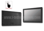 IP66 Panel Mount (OSD rear) 32" LCD monitor, 1920 x 1080, LED-350nits, VGA input, WV(178/178), w/o-Speaker, w/Ext. Adapter, IP66 cables with Projective Capacitive Touch (1-2mm) USB Controller (Model: EPM6-W3200WV-PCT)