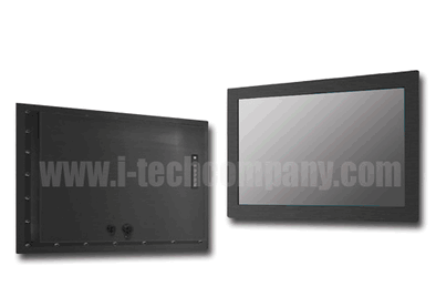 IP66 Panel Mount (OSD rear) 42" LCD monitor, 1920 x 1080, LED-350nits, VGA input, WV(178/178), w/o-Speaker, w/Ext. Adapter, IP66 cables (Model: EPM6-W4200WV)