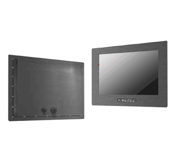 IP66 Panel Mount, Wide 21.5" LCD Monitor, 1920x1080, LED-250nit, VGA, DVI, OSD front, w/o-stand & speaker 5-wire resistive touch (USB) (Model: EPM6-W2150TR-C1D2)