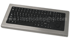 Keyboard and Hulapoint mouse - PS2, NEMA 4X, sealed, stainless steel, with tray for attachment to a panel, includes ROX seal for keyboard cable (Model: KSP4XR)