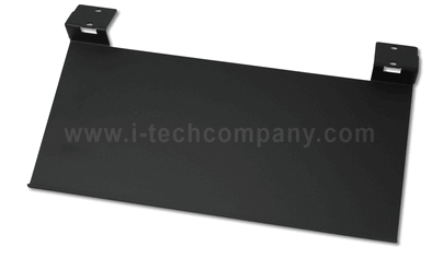 Keyboard Tray with lip, black powder coated steel, NEMA 4 (for use with aftermarket keyboard) (Model: KTB)