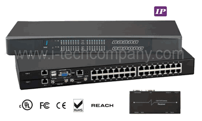 Matrix IP Multi-User Cat6 16-port KVM with IF-DUSB x 8 (4 consoles (1 x local; 1 x remote; 2 x IP)) (Model: MC2116)