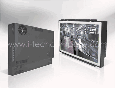 Open frame, 37" Widescreen LCD monitor, 1366 x 768, 450 nits with IR Touch (Model: EOPW3700-IR)