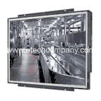 Open Frame Metal Housing, 4:3, 21.3" LCD monitor, 1600x1200, 500 nits, VGA+DVI+HDMI input, Side OSD with Resistive Touch USB Controller